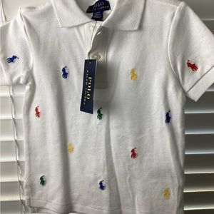 Ralph Lauren Boys Pony Embroidered Polo Short Sleeve 2T